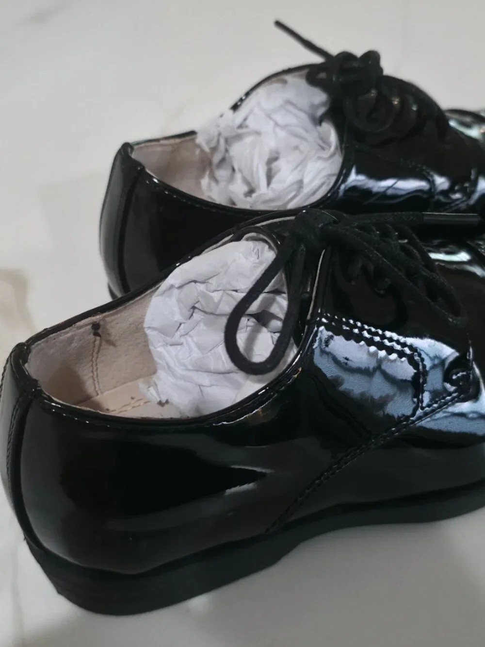 Florsheim Boys Black Patent Leather Dress Shoes